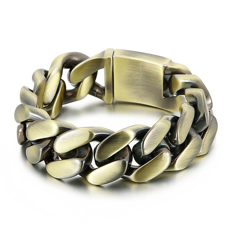 Fashion Dazzling Bracelet Bronze Titanium Bracelet