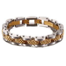 Titanium Bicycle Chain Men's Bracelet With Strap