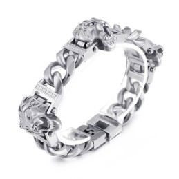 Lion Head Bracelet Bracelet Bracelet Hiphop Street Dance Men Titanium Jewelry