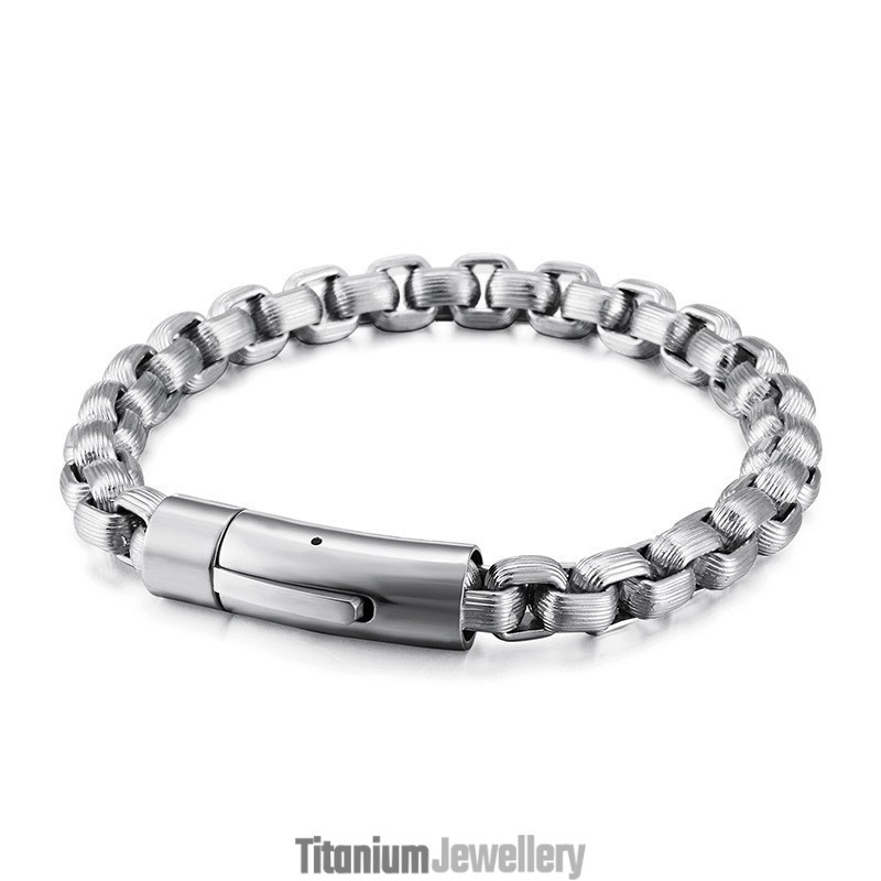 New Fashion Retro Style Biker Men's Titanium Bracelet Chain Biker Chain Hand Jewelry New Fashion Retro Style Biker Men's Titanium Bracelet Chain Biker Chain Hand Jewelry