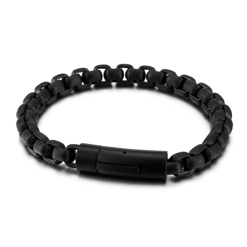 New Fashion Retro Style Biker Men's Titanium Bracelet Chain Biker Chain Bracelet New Fashion Retro Style Biker Men's Titanium Bracelet Chain Biker Chain Bracelet