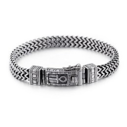Hip-Hop Jewelry Double Chain Bracelet Men's Chic Titanium Accessories