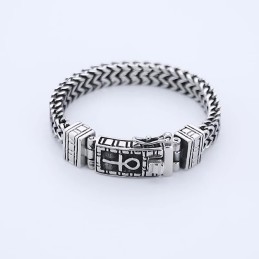 Hip-Hop Jewelry Double Chain Bracelet Men's Chic Titanium Accessories