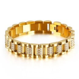 Men's Titanium Bracelets Diamond Set Titanium Bracelets For Men