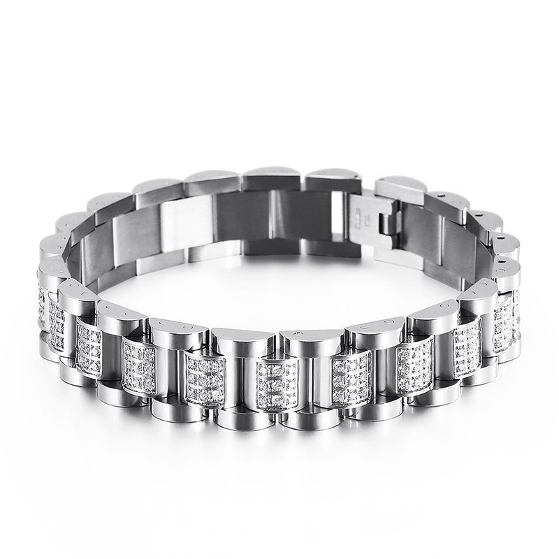 Men's Titanium Bracelet Diamond Set Titanium Bracelet For Men Men's Titanium Bracelet Diamond Set Titanium Bracelet For Men