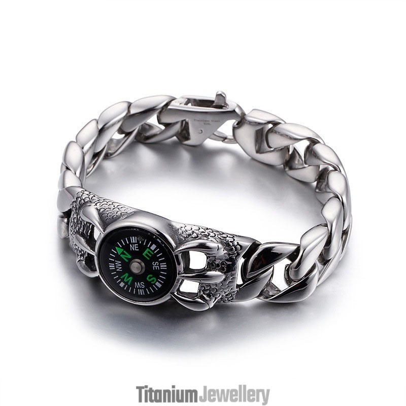 Men's Retro Fashion Compass Outdoor Bracelet Men's Retro Fashion Compass Outdoor Bracelet