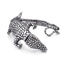 New Animal Lizard Men's Titanium Bracelet