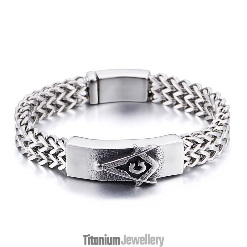 Fashion Trendy Men's Masonic Bracelet Fashion Trendy Men's Masonic Bracelet