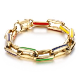 Hip-Hop Spliced Cuban Colorful Bracelets