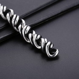 Fashion Polished Snap Titanium Men's Bracelet For Gifts