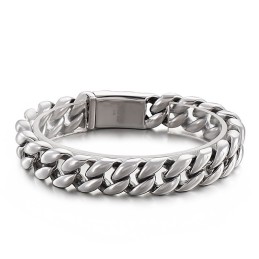 Cool Vacuum Plating 18K Titanium Men's Bracelet