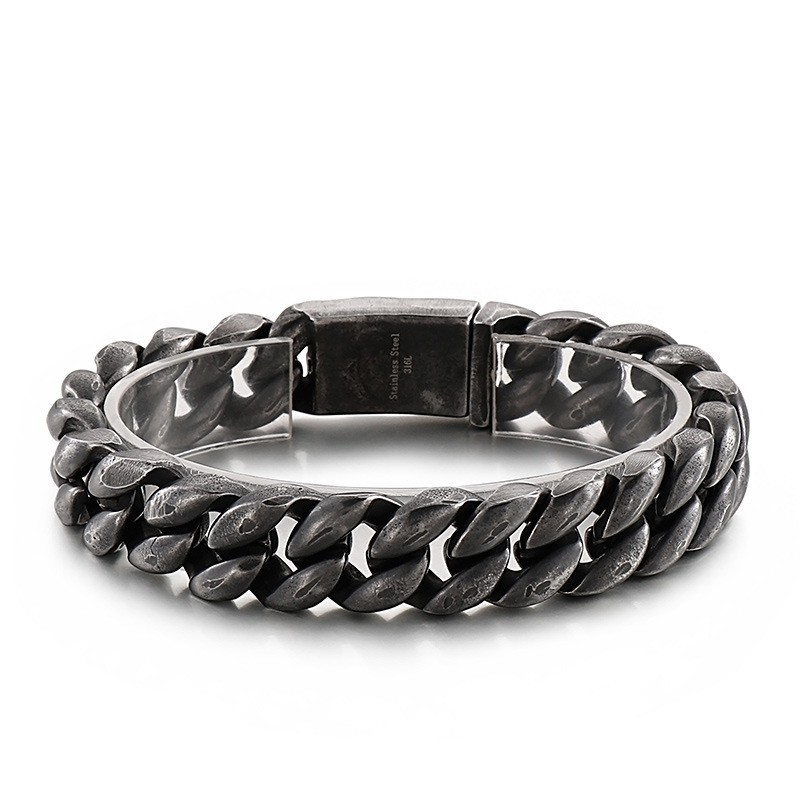 Cool Vacuum Plated 18K Titanium Men's Bracelet