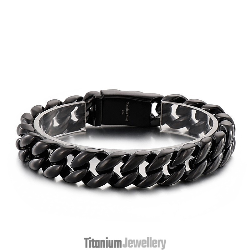 Cool Vacuum Plated 18K Titanium Men's Bracelet Cool Vacuum Plated 18K Titanium Men's Bracelet