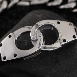 Fashion Handcuff Geometric Woven Titanium Bracelet For Men