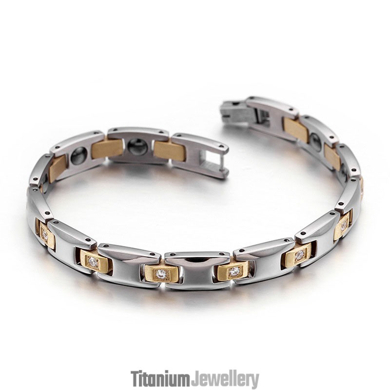 Diamond Magnet Titanium Bracelet For Men And Women Diamond Magnet Titanium Bracelet For Men And Women