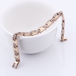 The Same Paragraph With Diamonds Germanium Plating Tungsten Couple Bracelet