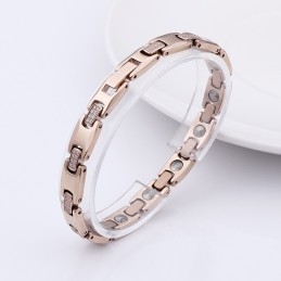 The Same Paragraph With Diamonds Germanium Plating Tungsten Couple Bracelet