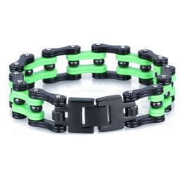 Rock Hip-Hop Style Electroplated Titanium Men's Cycling Bracelet