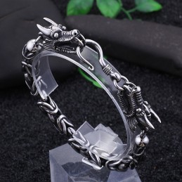 Cool Chic Tap Hook Titanium Bracelet For Men