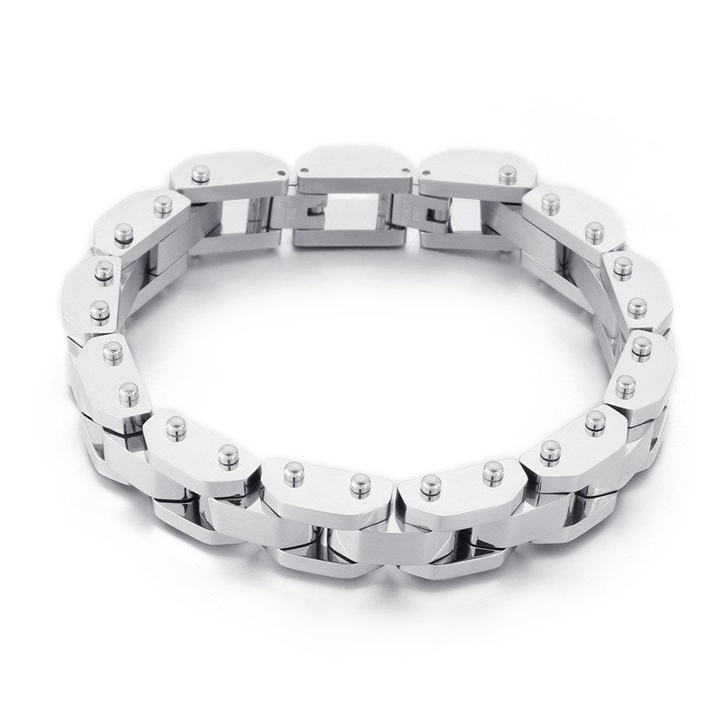 Fashion Cool Electroplated Chic Style Titanium Bracelet For Men Fashion Cool Electroplated Chic Style Titanium Bracelet For Men