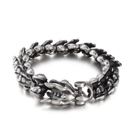 Exaggerated Cool Keel Titanium Bracelet For Men