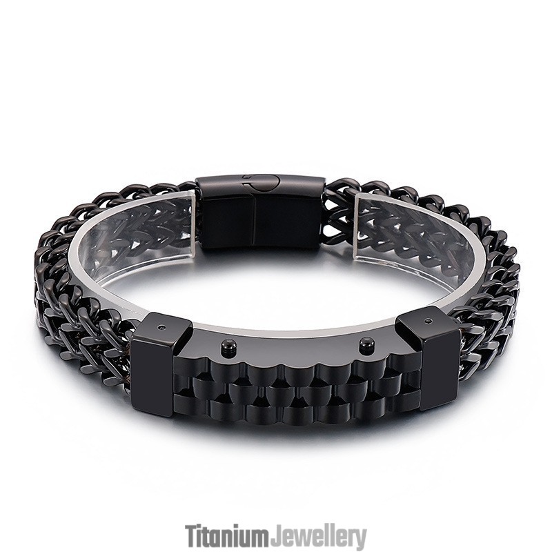 Fashion Hip-Hop Style Men's Titanium Bracelet
