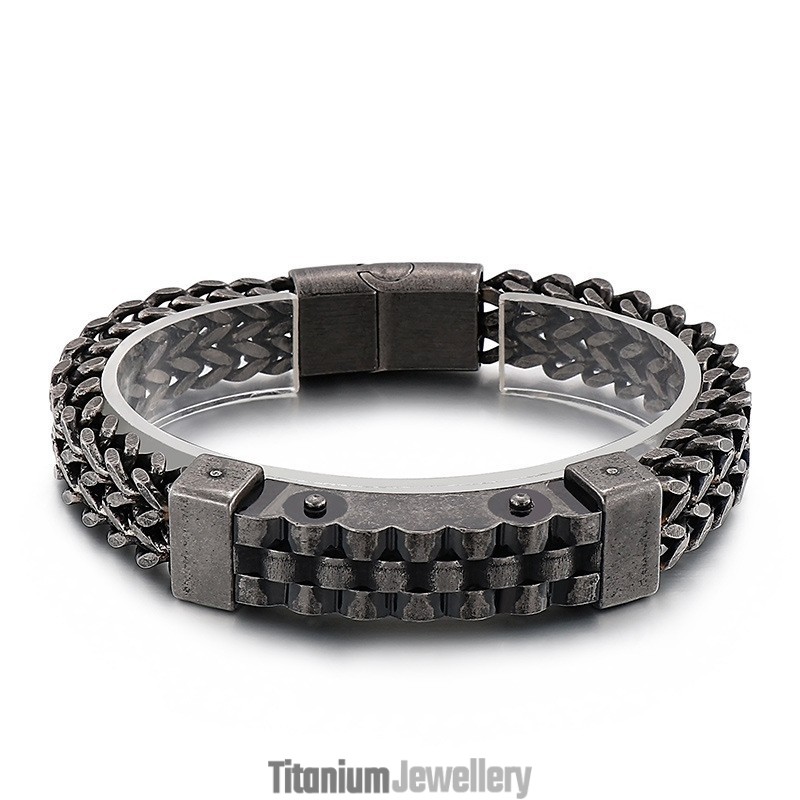 Fashion Hip-Hop Style Men's Titanium Bracelet Fashion Hip-Hop Style Men's Titanium Bracelet
