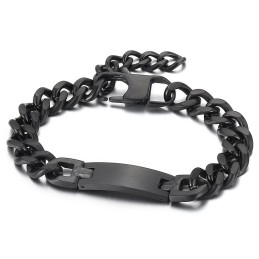 Fashion Bent Brand Plus Tail Chain Titanium Bracelet For Men