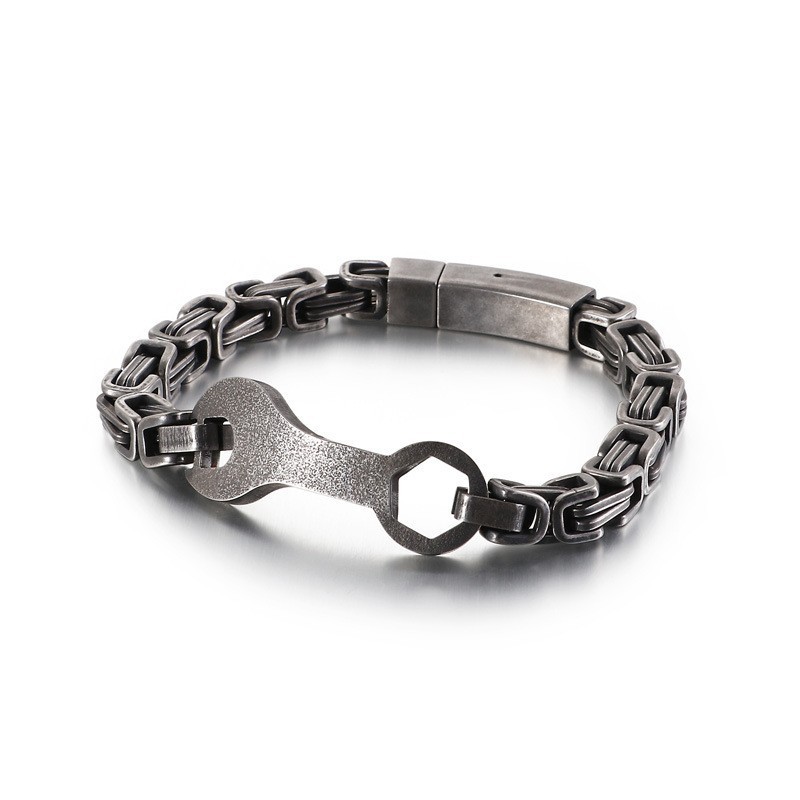 Fashion Wrench Emperor Chain Men's Titanium Bracelet Fashion Wrench Emperor Chain Men's Titanium Bracelet
