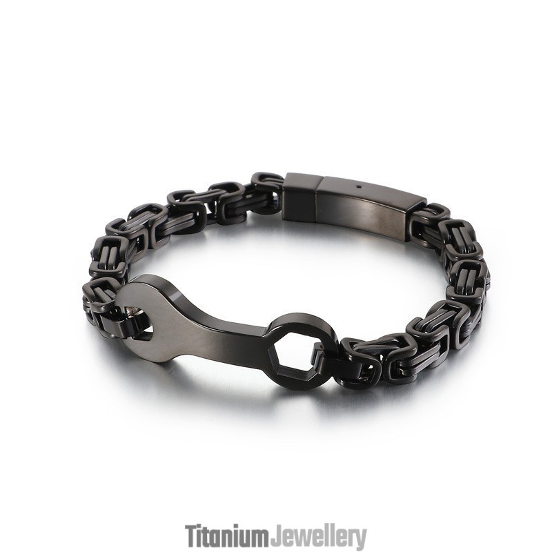 Fashion Wrench Emperor Chain Men's Titanium Bracelet Fashion Wrench Emperor Chain Men's Titanium Bracelet