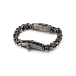 Back Type Curved Sign Cross Titanium Bracelet For Men