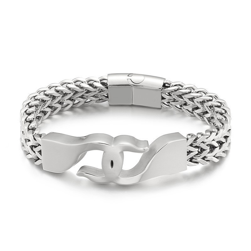 Cross Hook Titanium Bracelet For Men With Accessories Cross Hook Titanium Bracelet For Men With Accessories