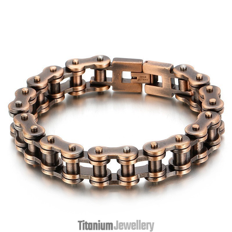 Cool Rock Bike Titanium Bracelet For Men Cool Rock Bike Titanium Bracelet For Men