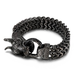 New Cool Men's Titanium Bracelet With Dragon Head