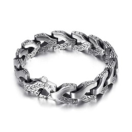 Cool Chic Style Dragon Bone Men's Titanium Bracelet