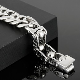 Fashion Round Beads Chic Style Men's Titanium Bracelet