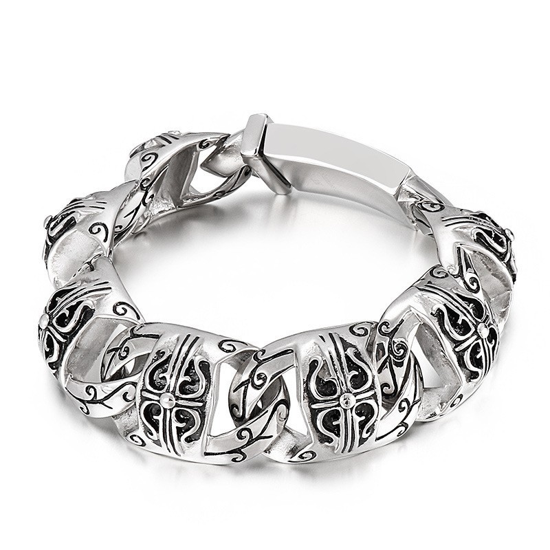 Cool Skull Men's Titanium Bracelet