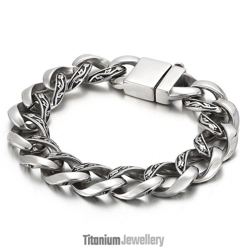 Cool Chic Titanium Bracelet For Men