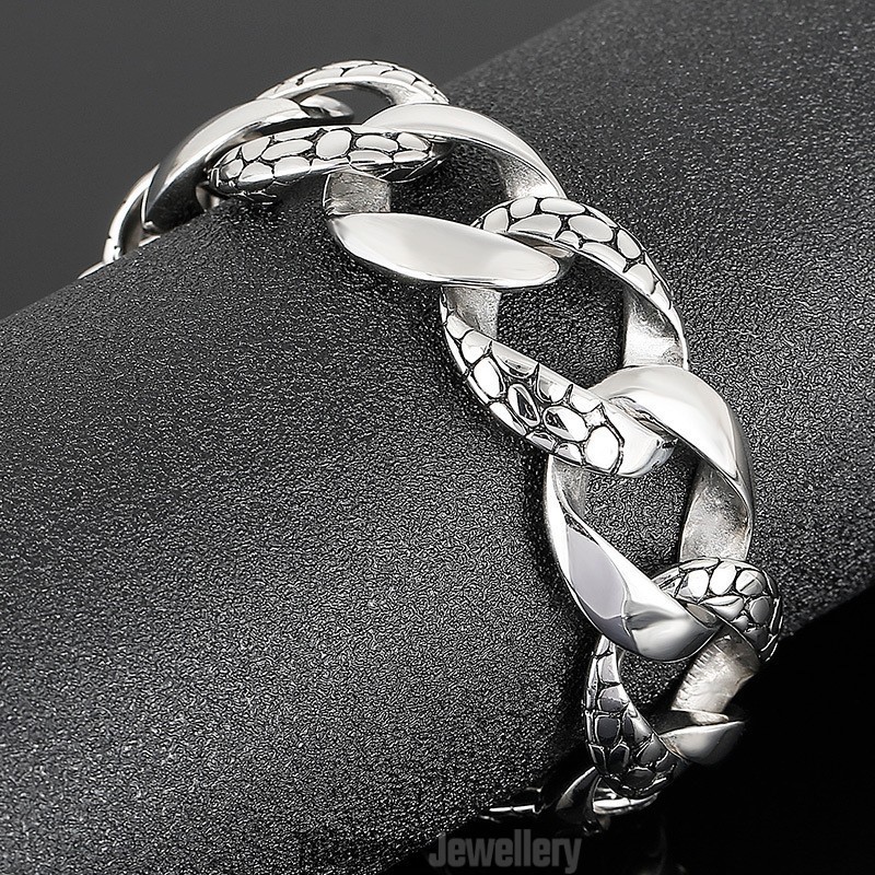 Street Style Cool Men's Snake Titanium Bracelet Street Style Cool Men's Snake Titanium Bracelet