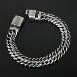 Cool Simple Mesh Titanium Snap Men's Bracelet Accessories