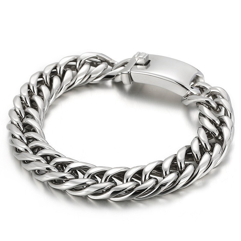 Street Fashion Cool Solid Color Titanium Bracelet For Men Street Fashion Cool Solid Color Titanium Bracelet For Men