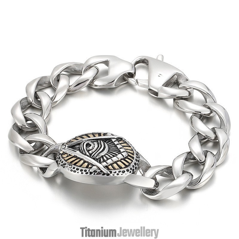 Titanium Skull Men's Bracelet Titanium Skull Men's Bracelet