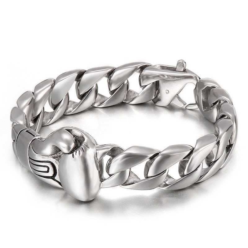 Chic Style Tide Men's Boxing Gloves Titanium Jewelry Chic Style Tide Men's Boxing Gloves Titanium Jewelry
