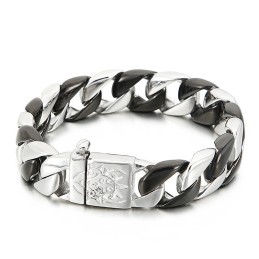 Black Titanium Bracelet For Men