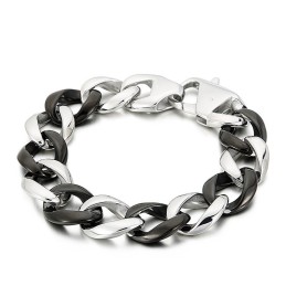 Black Titanium Bracelet For Men