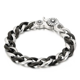 Black Titanium Bracelet For Men
