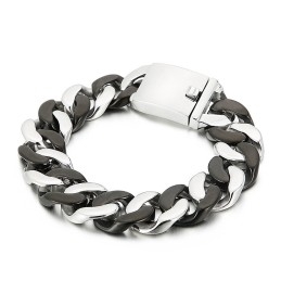 Black Titanium Bracelet For Men
