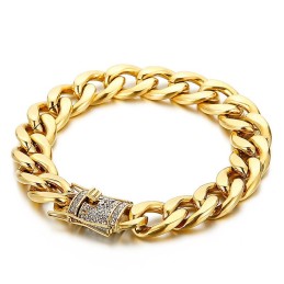 Bicycle Chain Bracelet With Diamond Dragon Whiskers