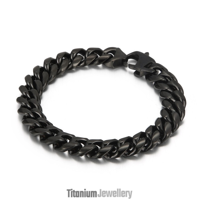 Beautiful Titanium Cuban Chain Bracelet
