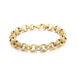 Ancient Chic Cross O-Shaped Titanium Chain Bracelet